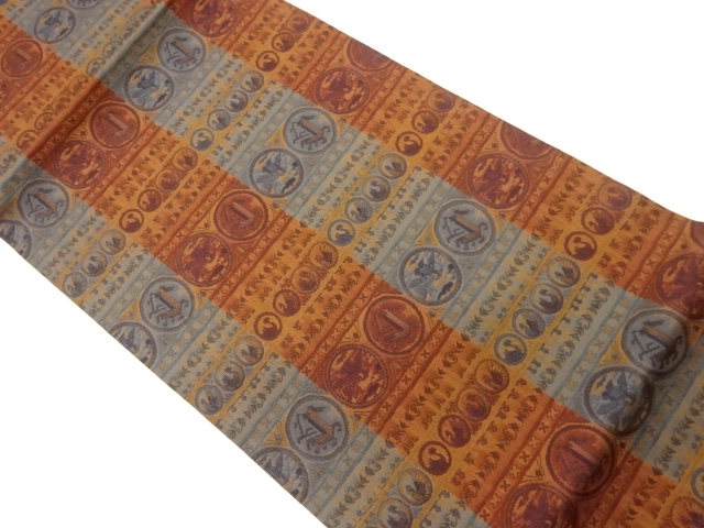 JAPANESE HIRAKI NAGOYA OBI / WOVEN STRIPE